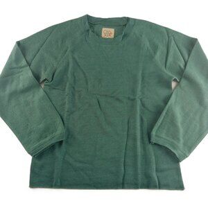 Chaser Women's Pullover Sweatshirt Size Medium Sprout Green Raw Edge Terry